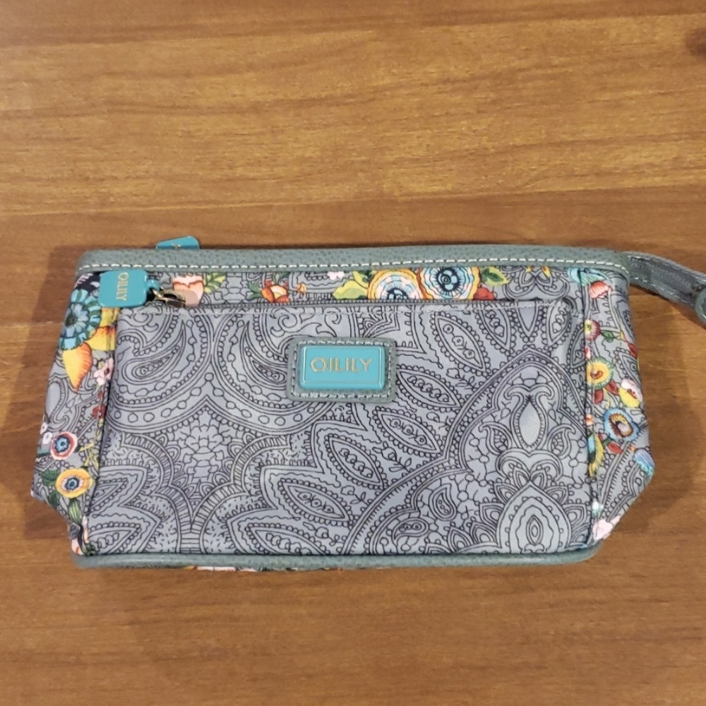 Gray Oilily cosmetic bag